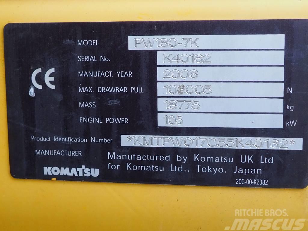 Komatsu PW180-7K Εκσκαφείς με τροχούς - λάστιχα