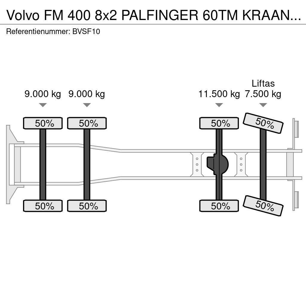 Volvo FM 400 8x2 PALFINGER 60TM KRAAN/KRAN!!EURO5!! Γερανοί παντός εδάφους