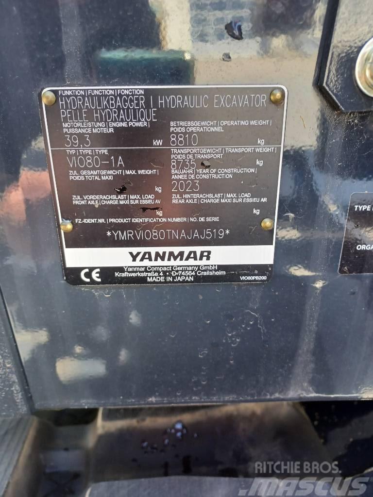 Yanmar Vio 80-2PB Εκσκαφάκι (διαβολάκι) < 7t