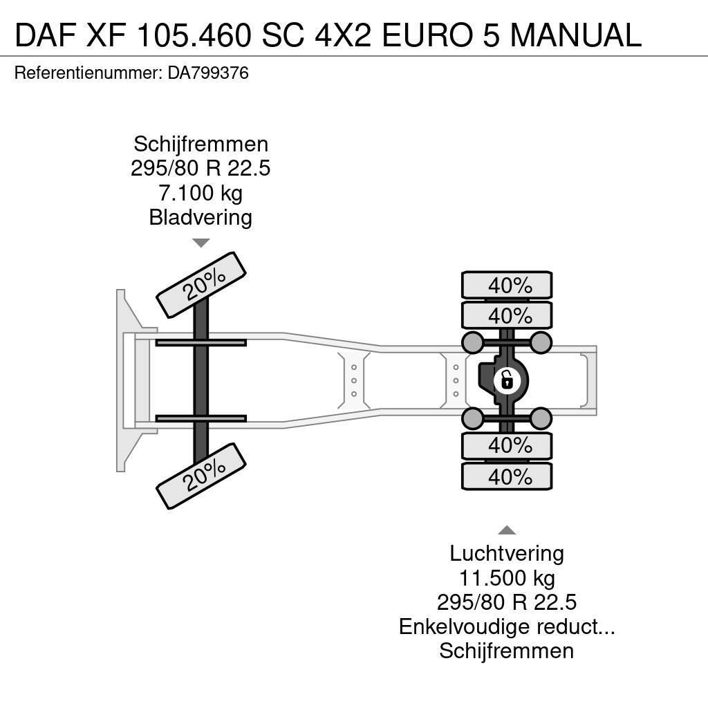 DAF XF 105.460 SC 4X2 EURO 5 MANUAL Τράκτορες