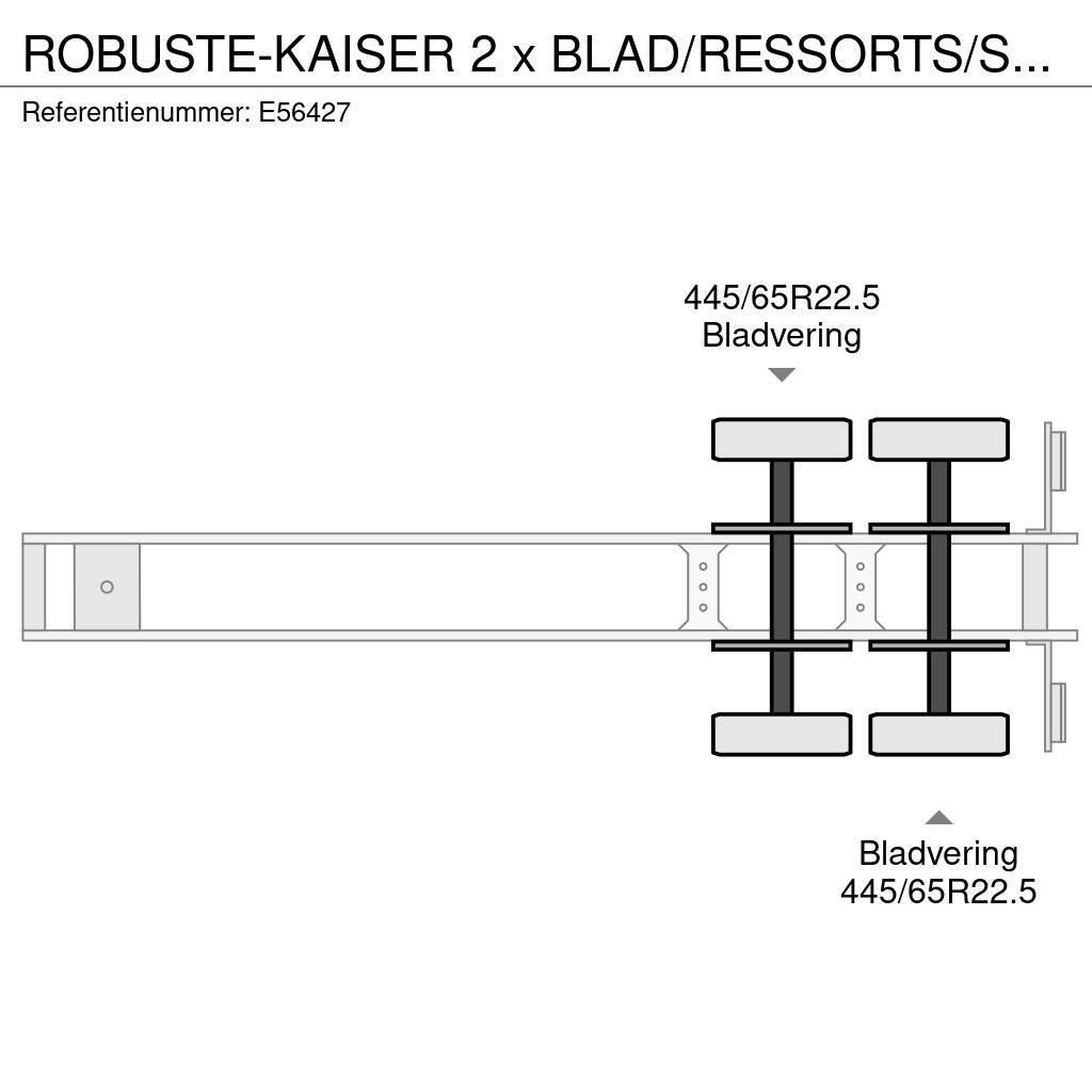  Robuste-Kaiser 2 x BLAD/RESSORTS/SPRING Ανατρεπόμενες ημιρυμούλκες