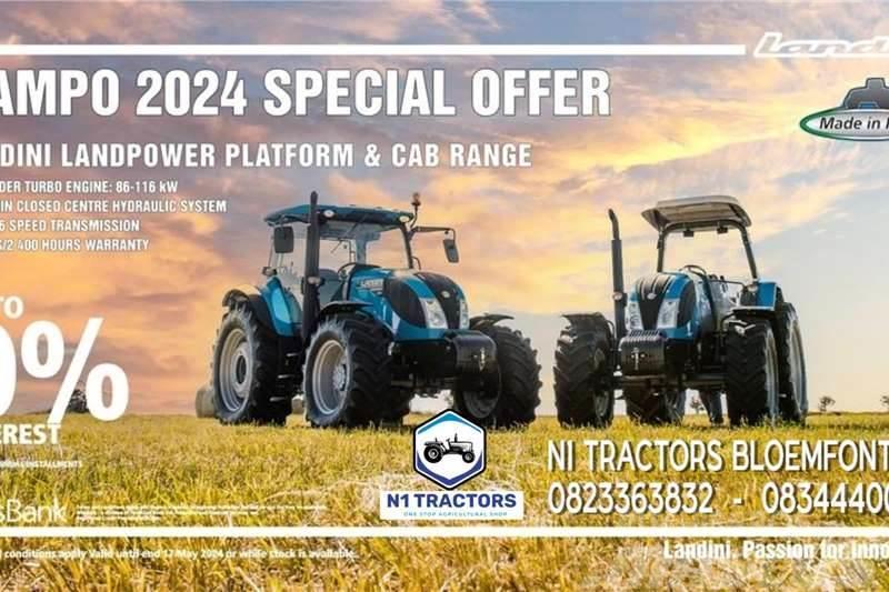 Landini NAMPO 2024 SPECIAL LANDPOWER PLAT AND CAB RANGE Tractors