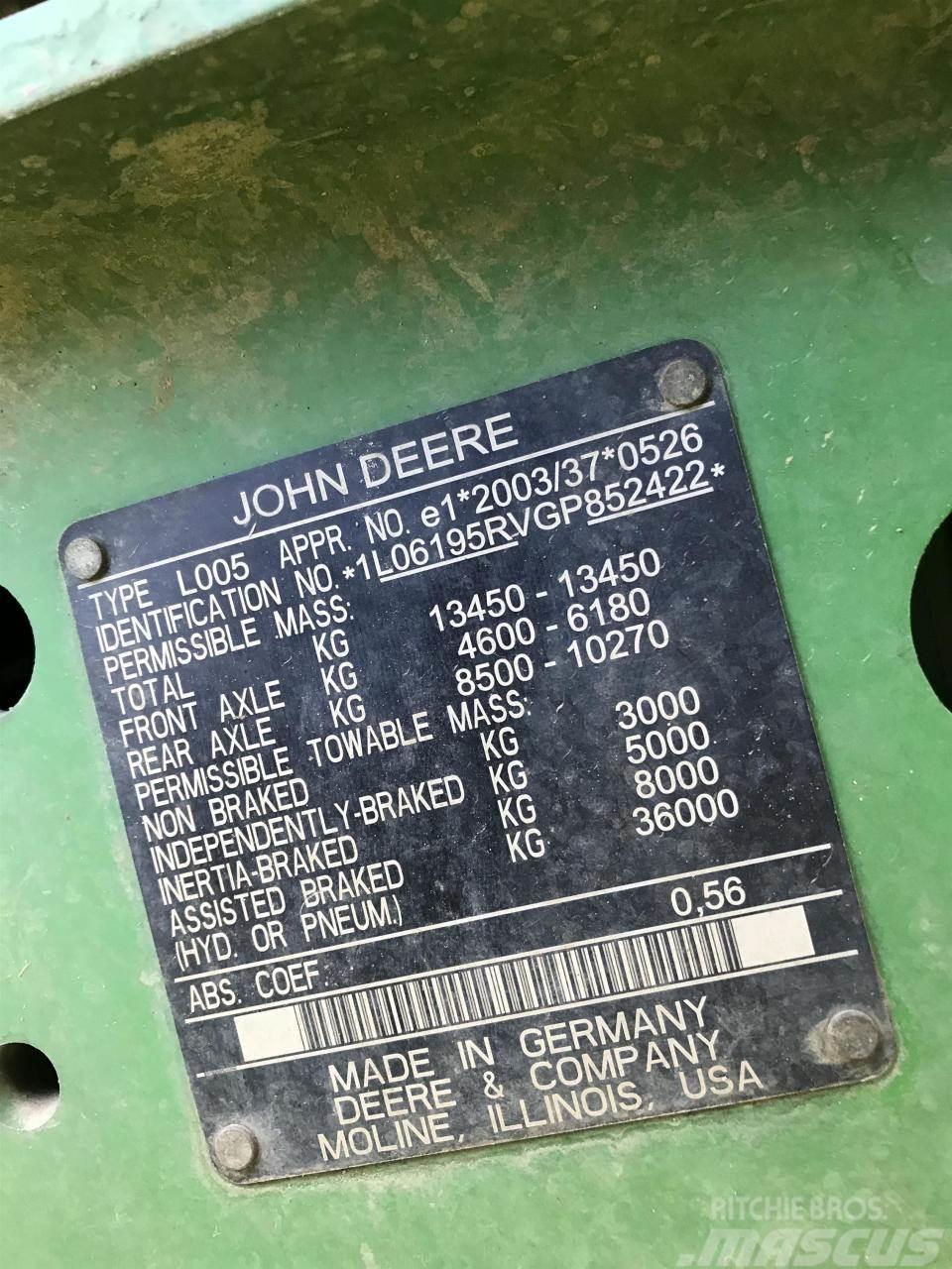 John Deere 6195R Τρακτέρ