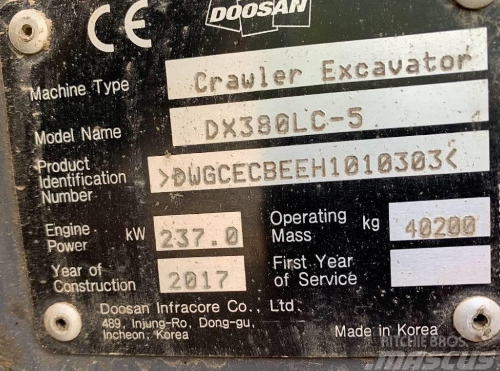 Doosan DX 380 LC-5 Εκσκαφείς με ερπύστριες