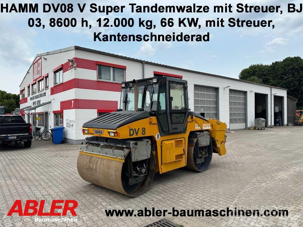 Hamm DV 8 V Super Tandemwalze mit Streuer Οδοστρωτήρες διπλού κυλίνδρου