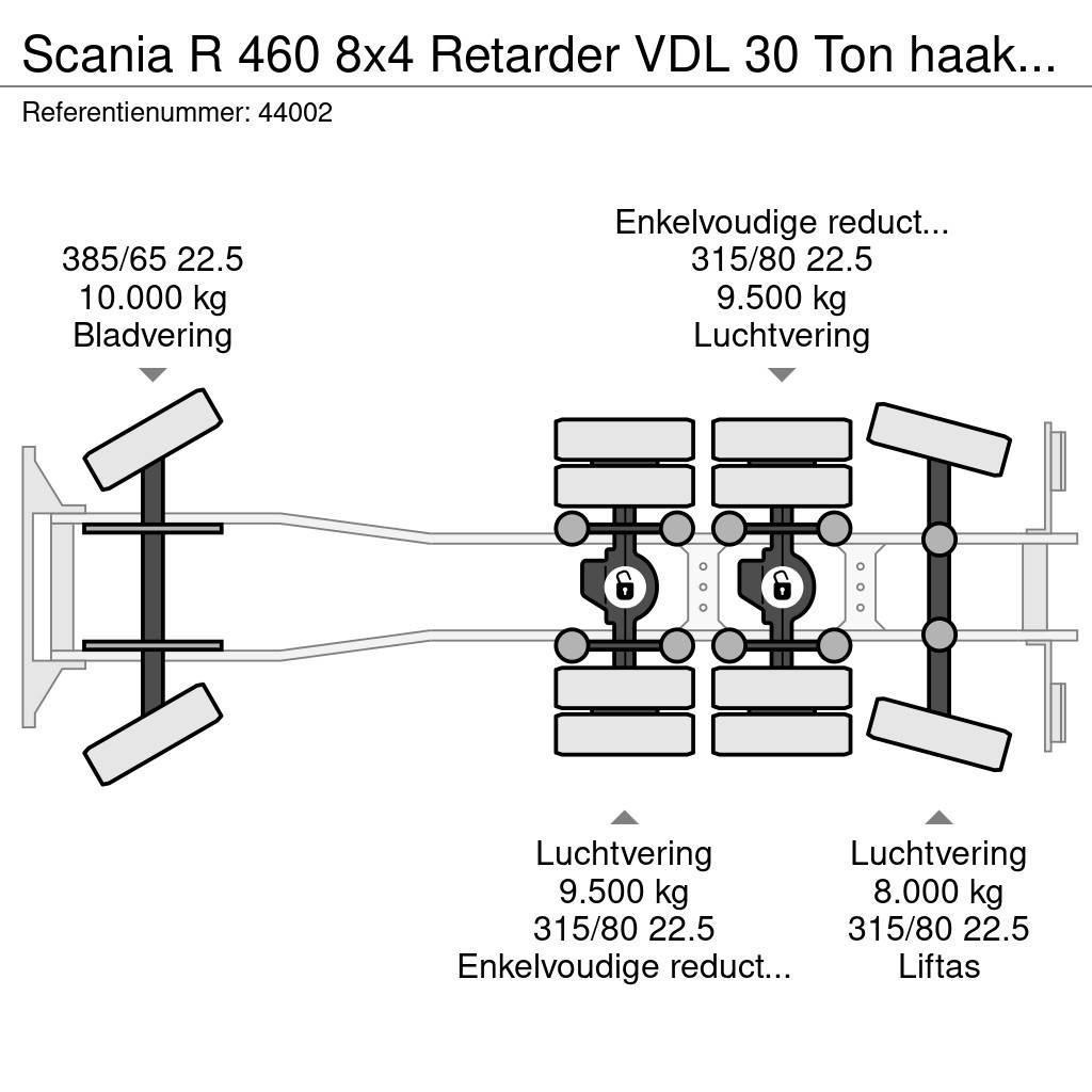Scania R 460 8x4 Retarder VDL 30 Ton haakarmsysteem NEW A Φορτηγά ανατροπή με γάντζο