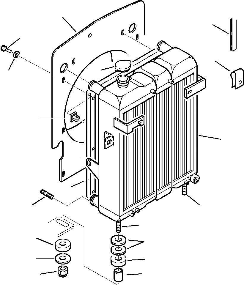 Komatsu - radiator - 312607149 Κινητήρες