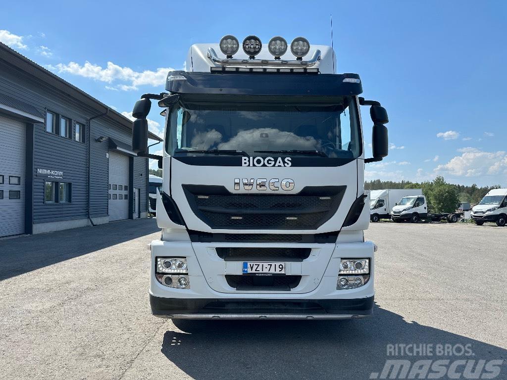 Iveco Stralis 260S33 6x2*4 CNG Hook lift trucks