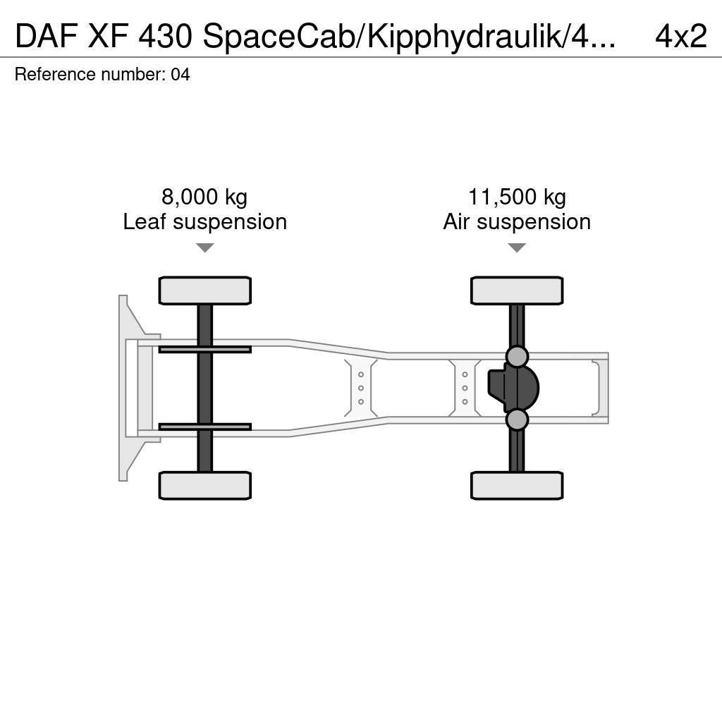 DAF XF 430 SpaceCab/Kipphydraulik/452 tkm/Euro 6 Τράκτορες