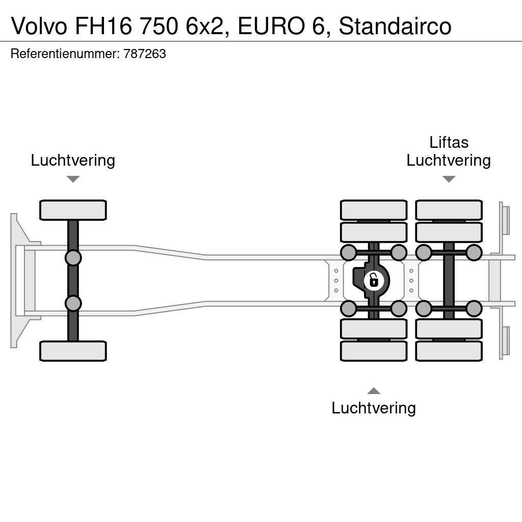 Volvo FH16 750 6x2, EURO 6, Standairco Φορτηγά Σασί