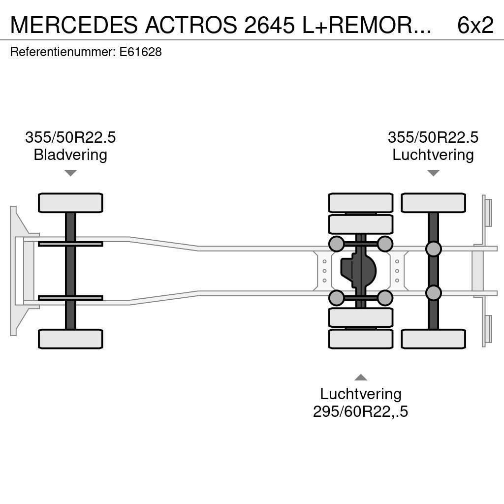 Mercedes-Benz ACTROS 2645 L+REMORQUE Φορτηγά Καρότσα - Κουρτίνα