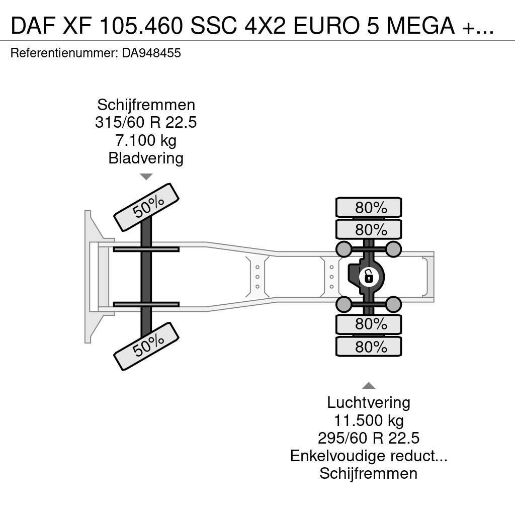 DAF XF 105.460 SSC 4X2 EURO 5 MEGA + RETARDER Τράκτορες