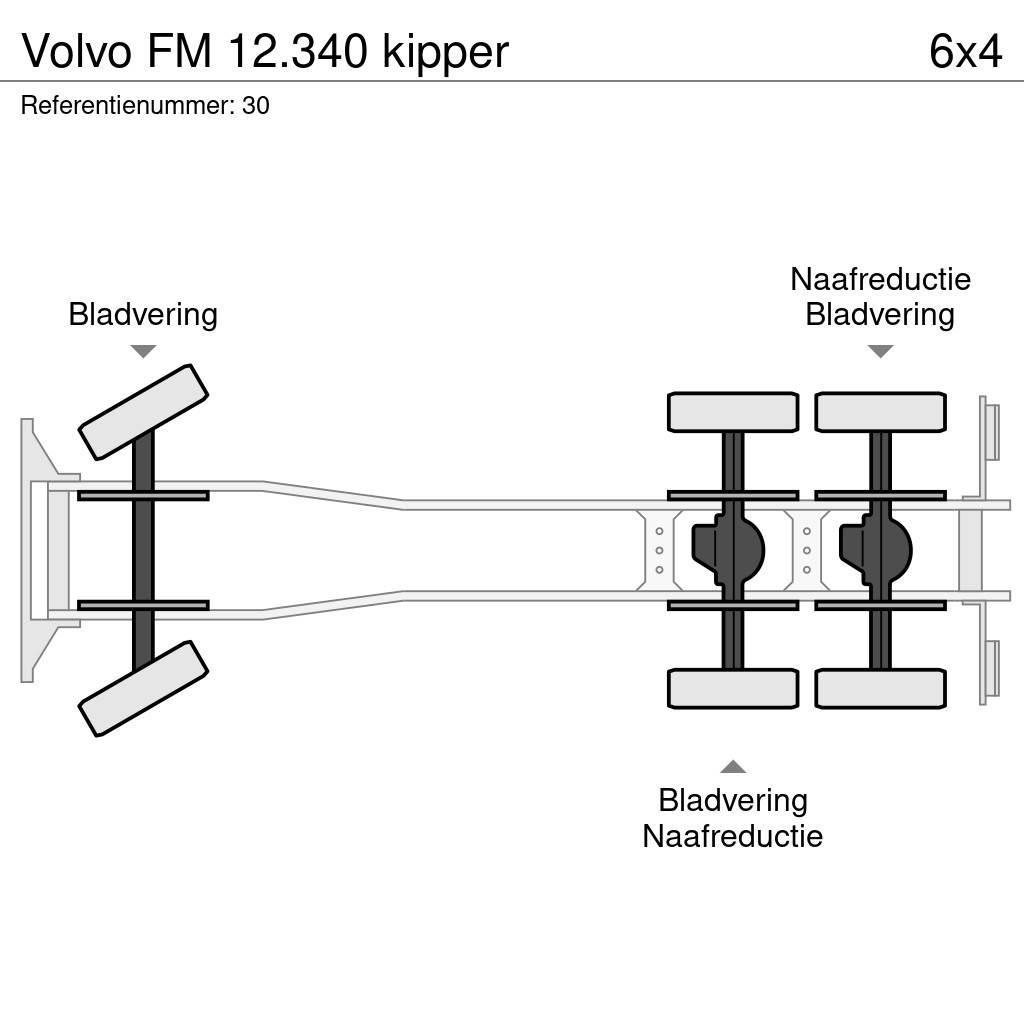 Volvo FM 12.340 kipper Γερανοί παντός εδάφους