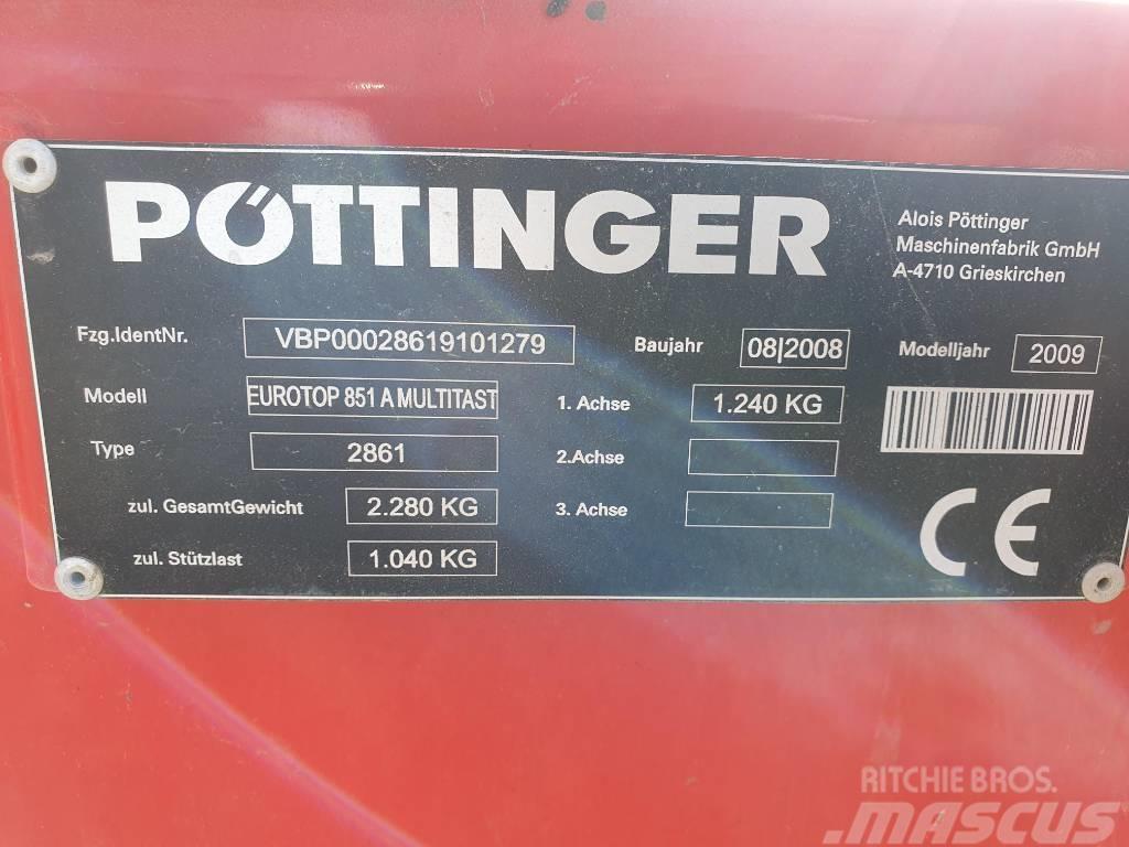Pöttinger EuroTop 851 Multitas Αναμοχλευτήρες