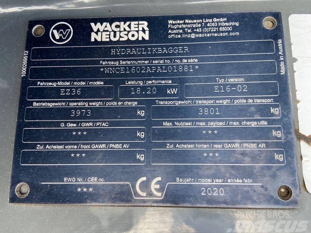 Wacker Neuson EZ36 Εκσκαφείς με ερπύστριες