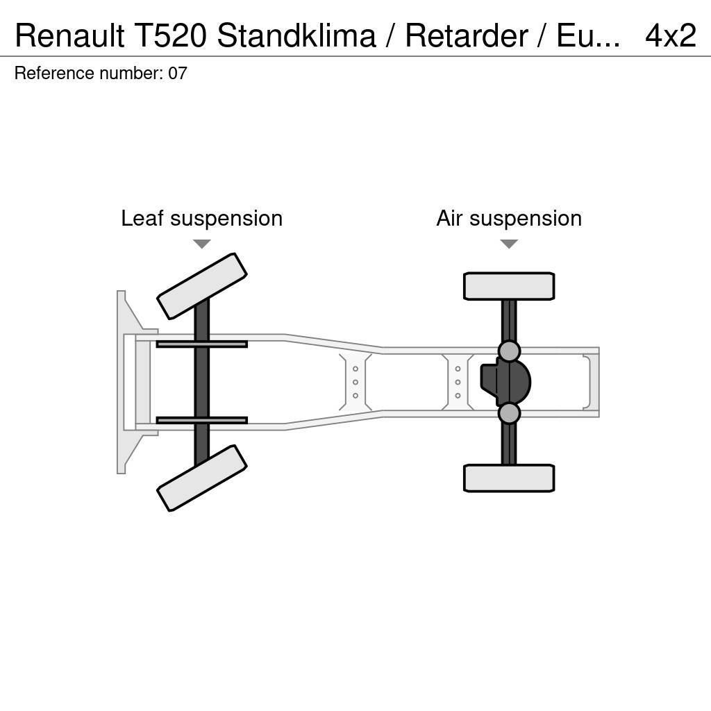 Renault T520 Standklima / Retarder / Euro 6 Τράκτορες