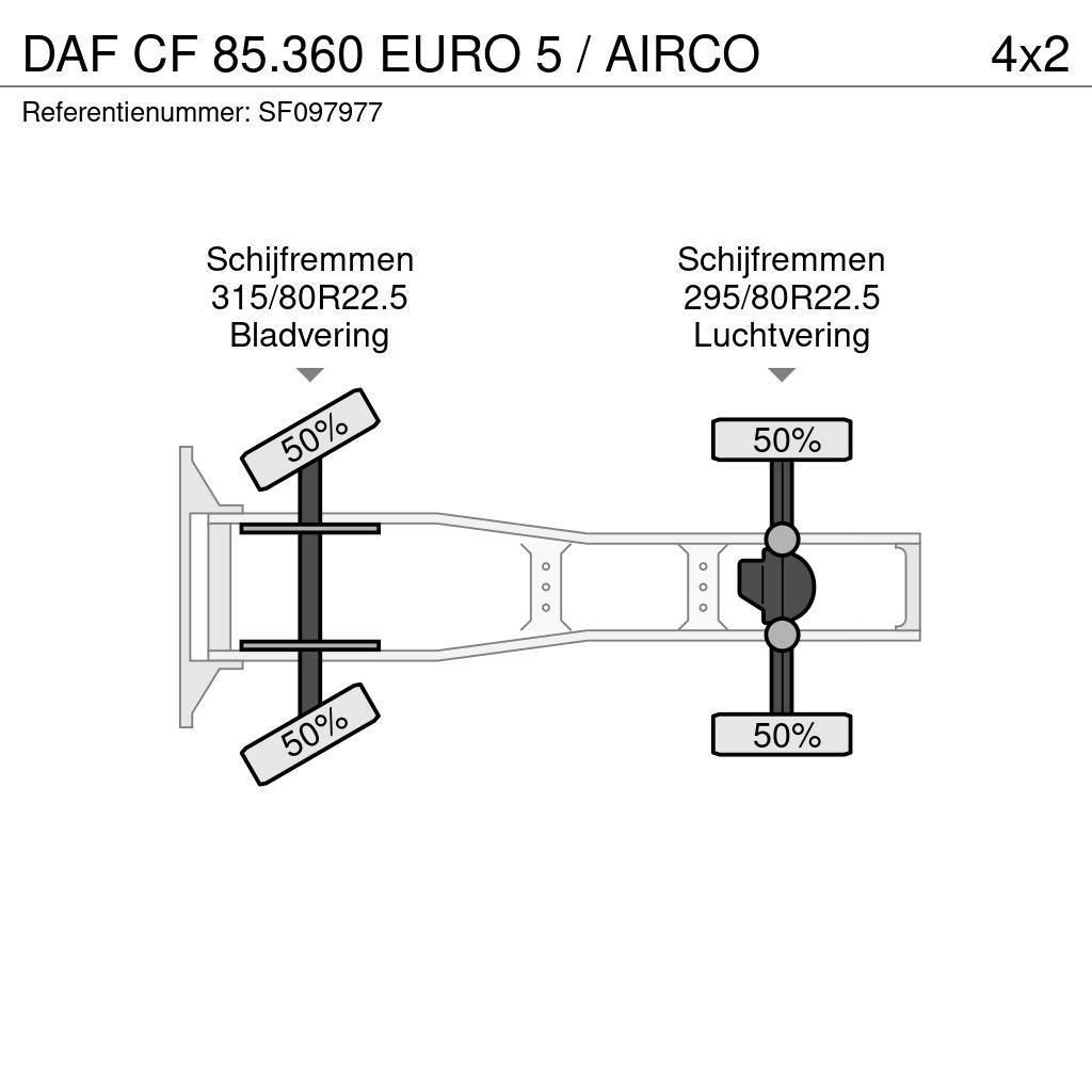 DAF CF 85.360 EURO 5 / AIRCO Τράκτορες