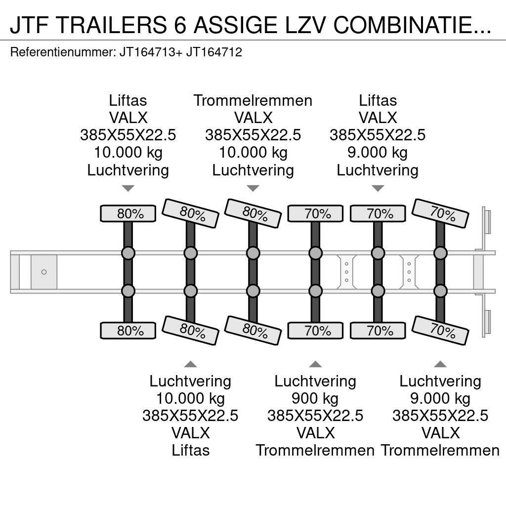  JTF TRAILERS 6 ASSIGE LZV COMBINATIE MET ON-22-XN Ημιρυμούλκες Container