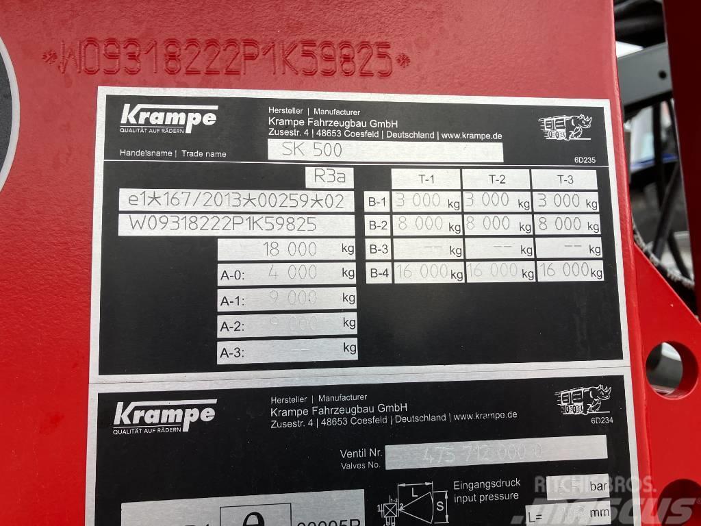 Krampe SK 500 Ανατρεπόμενες ρυμούλκες