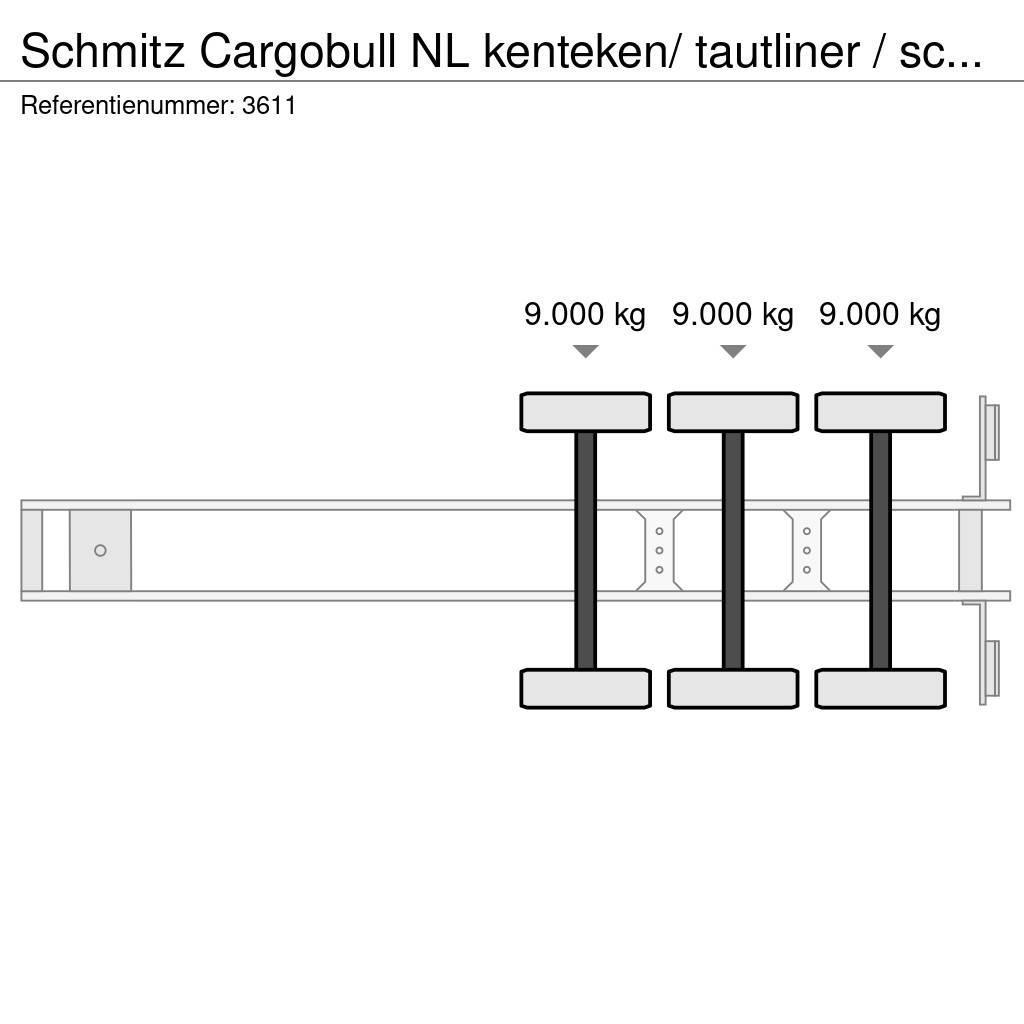 Schmitz Cargobull NL kenteken/ tautliner / schuifzeil / laadklep Ημιρυμούλκες Κουρτίνα