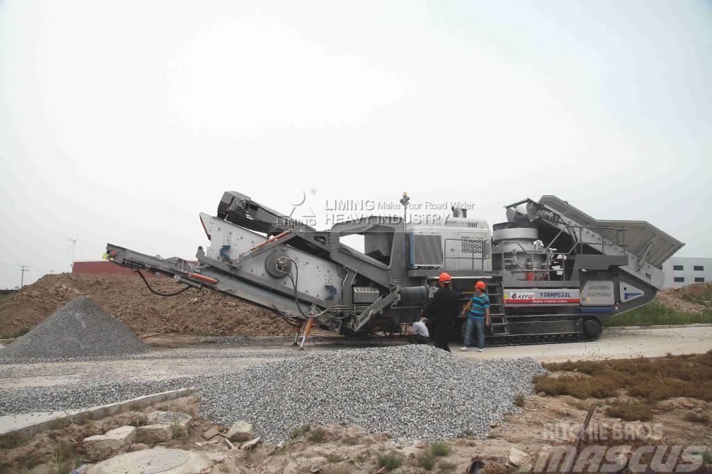 Liming Y3S2160 Mobile hydraulic Cone Crusher with Screen Κινητοί σπαστήρες