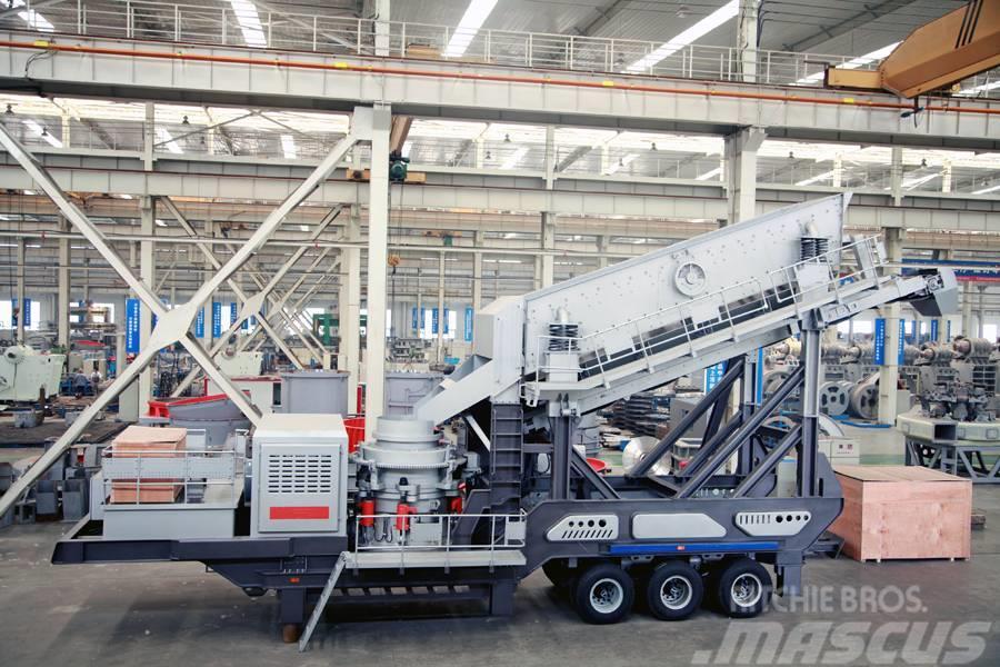 Liming Y3S2160 Mobile hydraulic Cone Crusher with Screen Κινητοί σπαστήρες