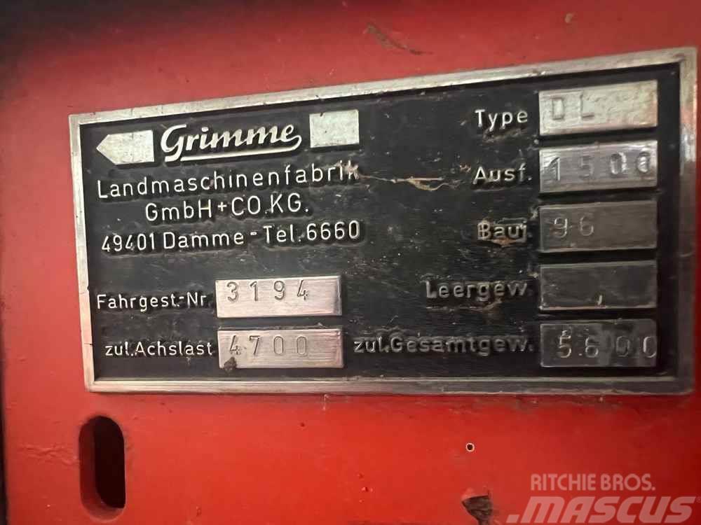 Grimme DL1500 Πατατοεξαγωγέας