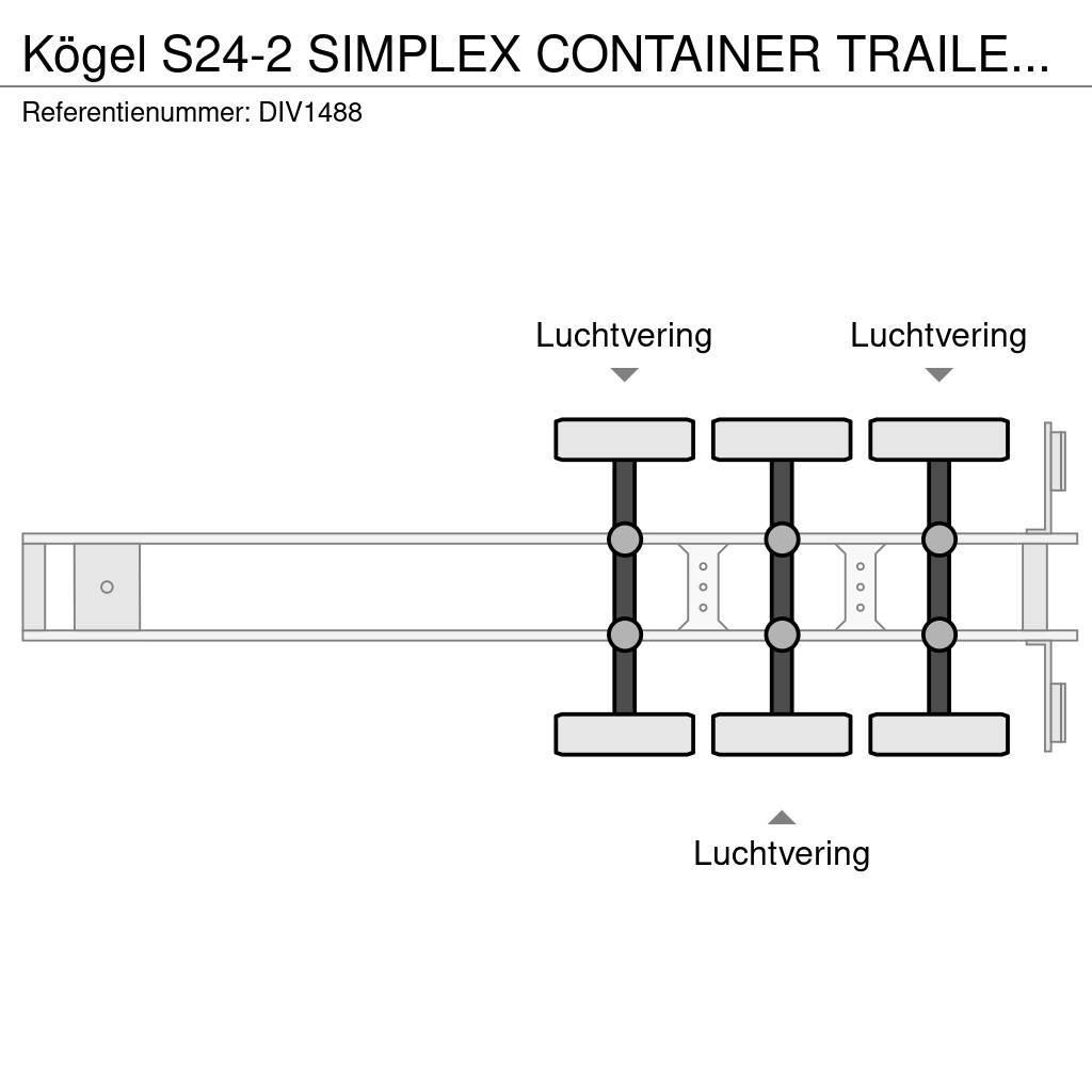 Kögel S24-2 SIMPLEX CONTAINER TRAILER (5 units) Ημιρυμούλκες Container