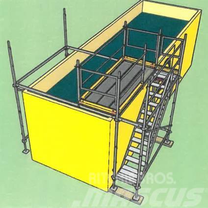 Container-Einrüstung Absetzbecken 1-Feld / 3-Feld  Εξοπλισμός σκαλωσιών