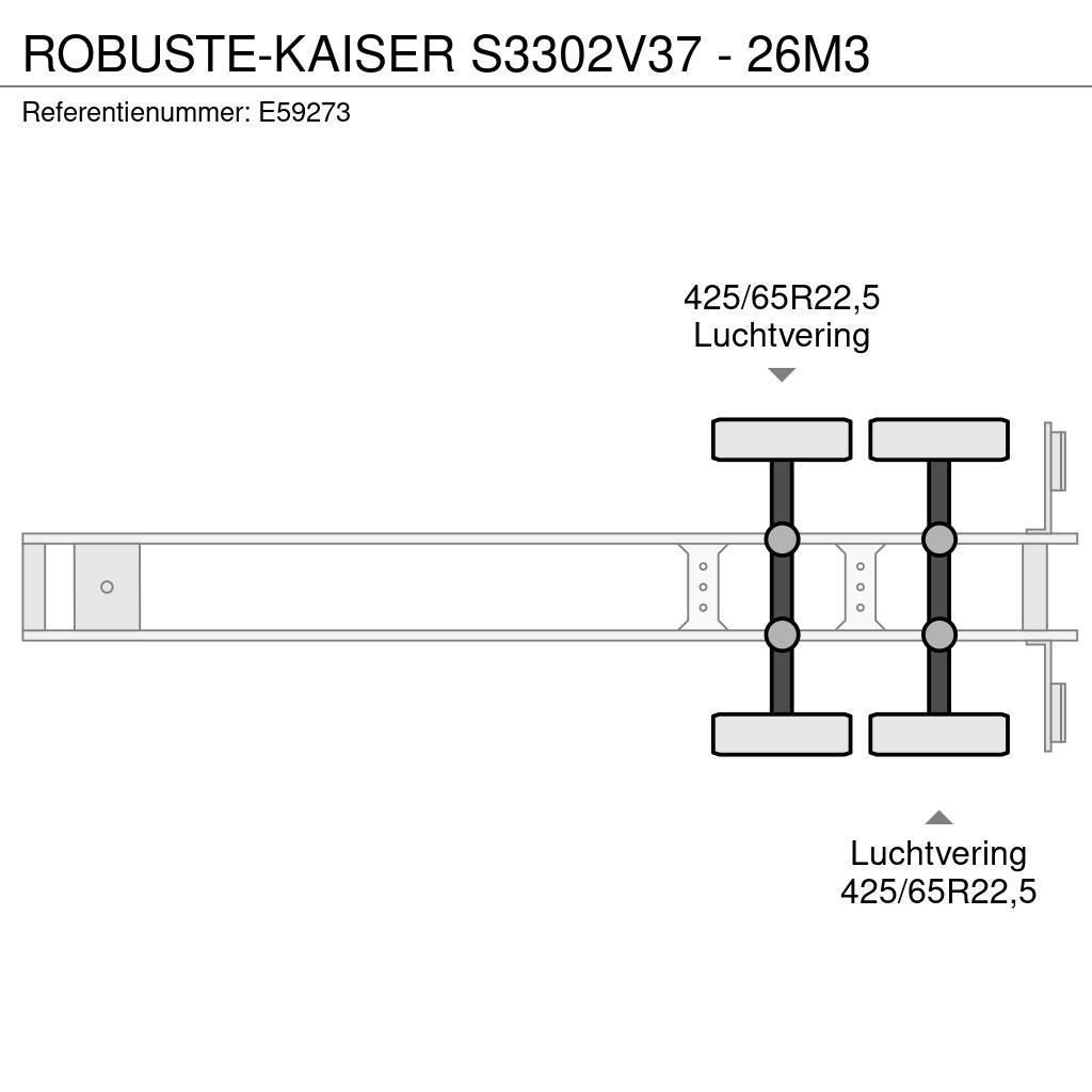  Robuste-Kaiser S3302V37 - 26M3 Ανατρεπόμενες ημιρυμούλκες