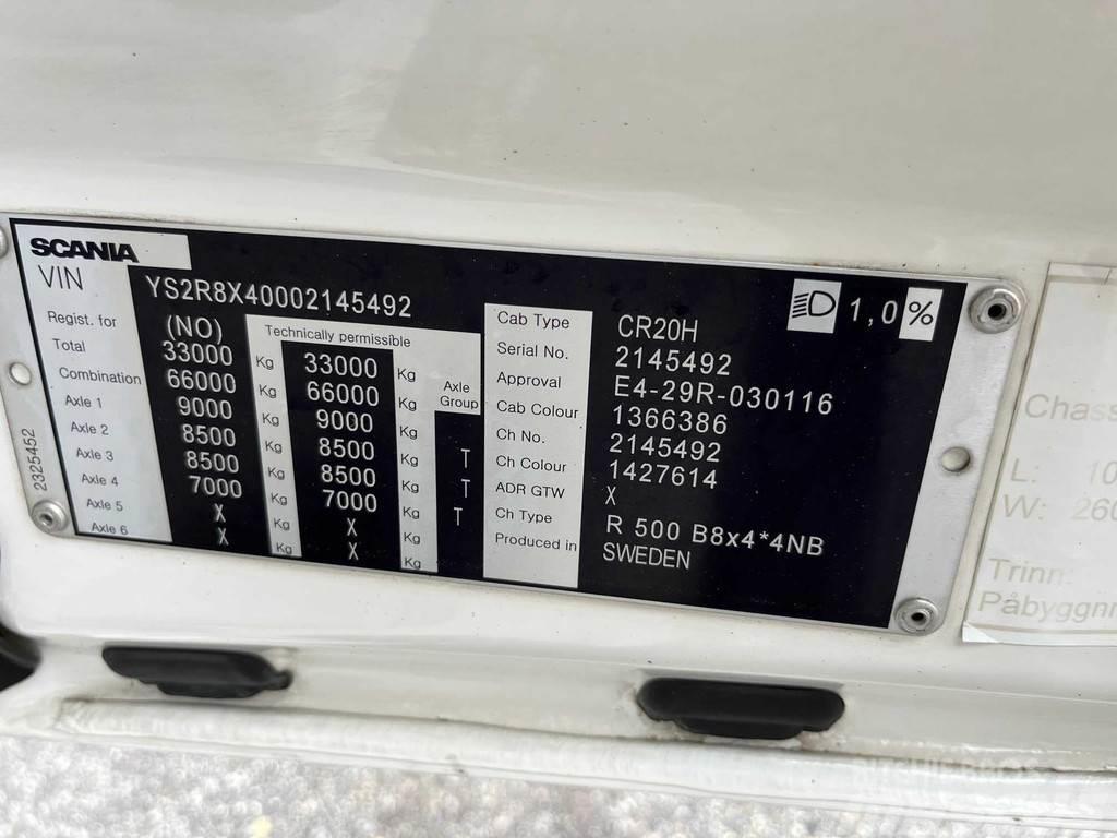 Scania R500 8X4*4 EURO 6 + RETARDER Φορτηγά Σασί