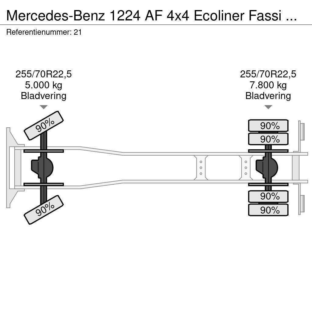 Mercedes-Benz 1224 AF 4x4 Ecoliner Fassi F85.23 Winde Beleuchtun Γερανοί παντός εδάφους