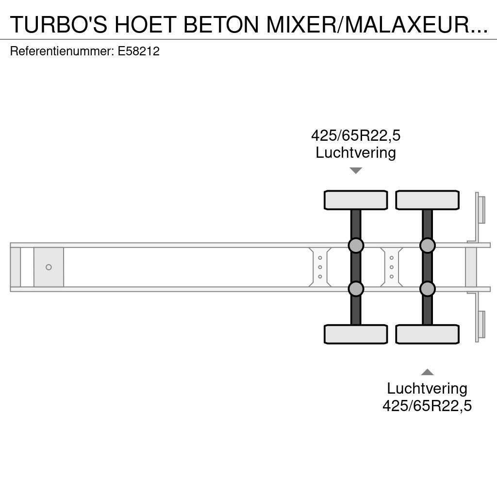  TURBO'S HOET BETON MIXER/MALAXEUR/MISCHER 10M3 +MO Άλλες ημιρυμούλκες