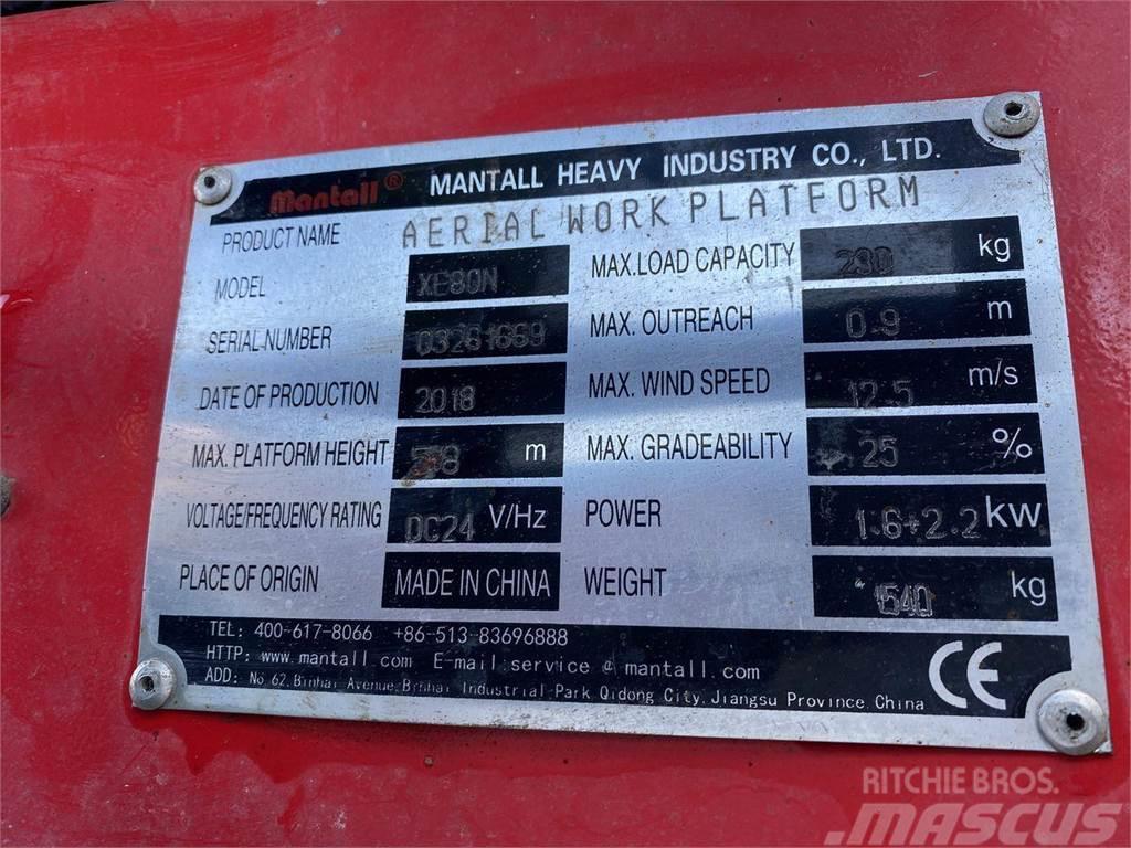 Mantall XE80N Ανυψωτήρες ψαλιδωτής άρθρωσης