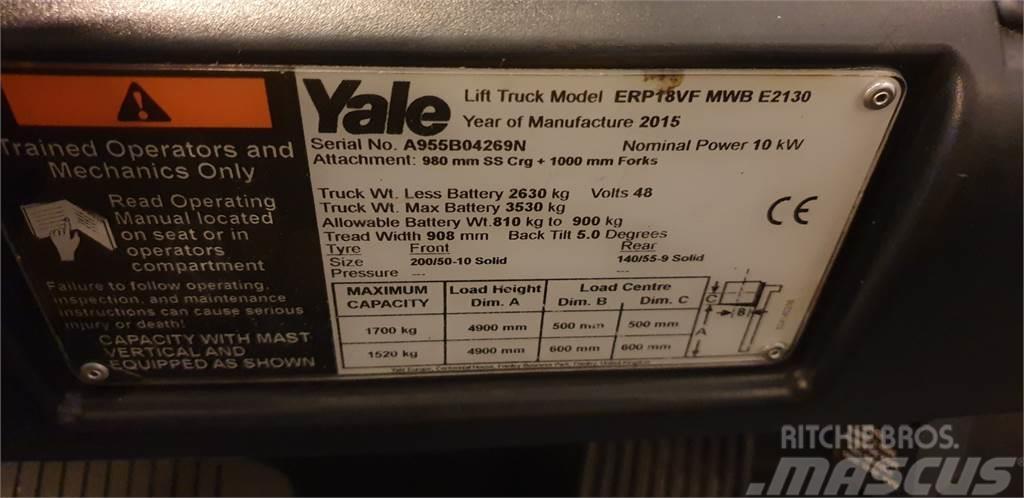 Yale ERP18VF MWB Ηλεκτρικά περονοφόρα ανυψωτικά κλαρκ