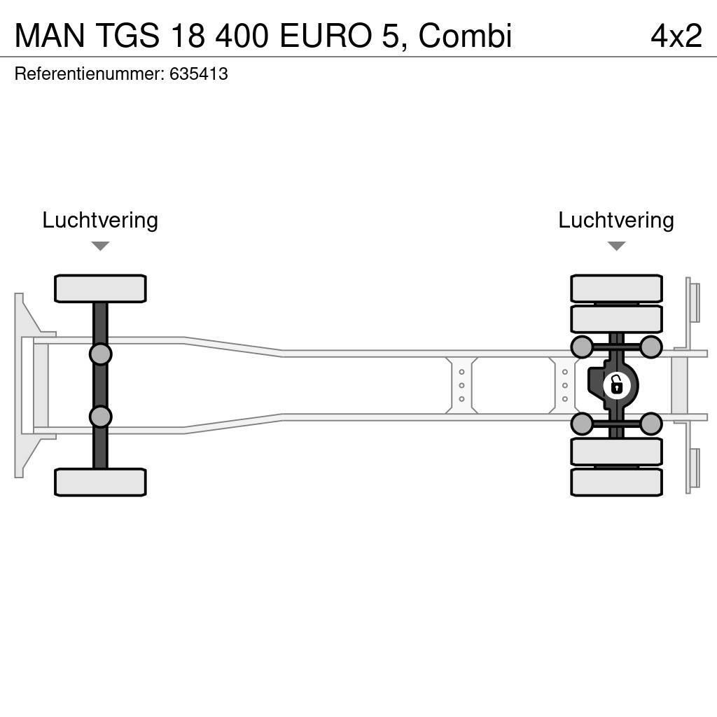 MAN TGS 18 400 EURO 5, Combi Φορτηγά με γερανό & γάτζο