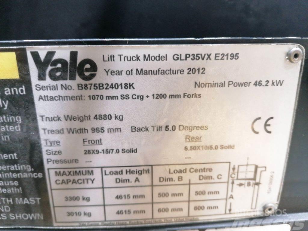 Yale GLP35VX Περονοφόρα ανυψωτικά κλαρκ με φυσικό αέριο LPG