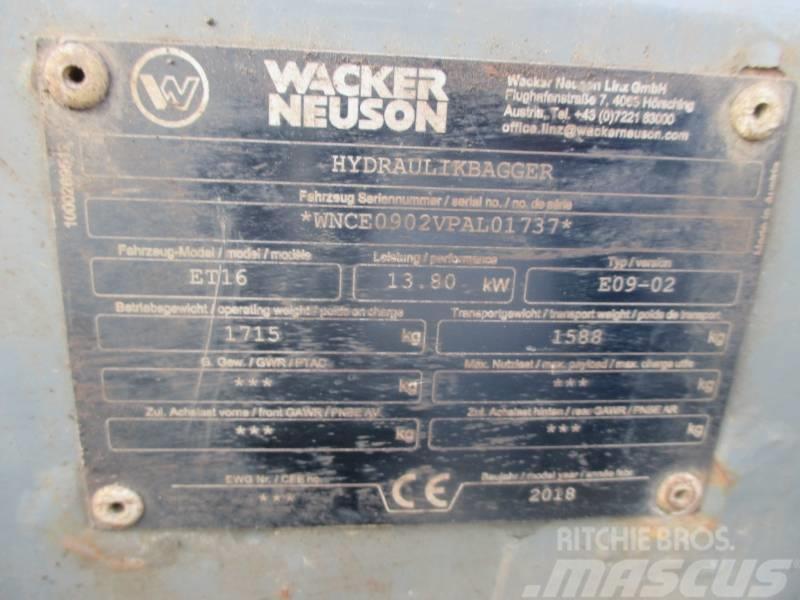 Wacker Neuson ET16 Εκσκαφάκι (διαβολάκι) < 7t