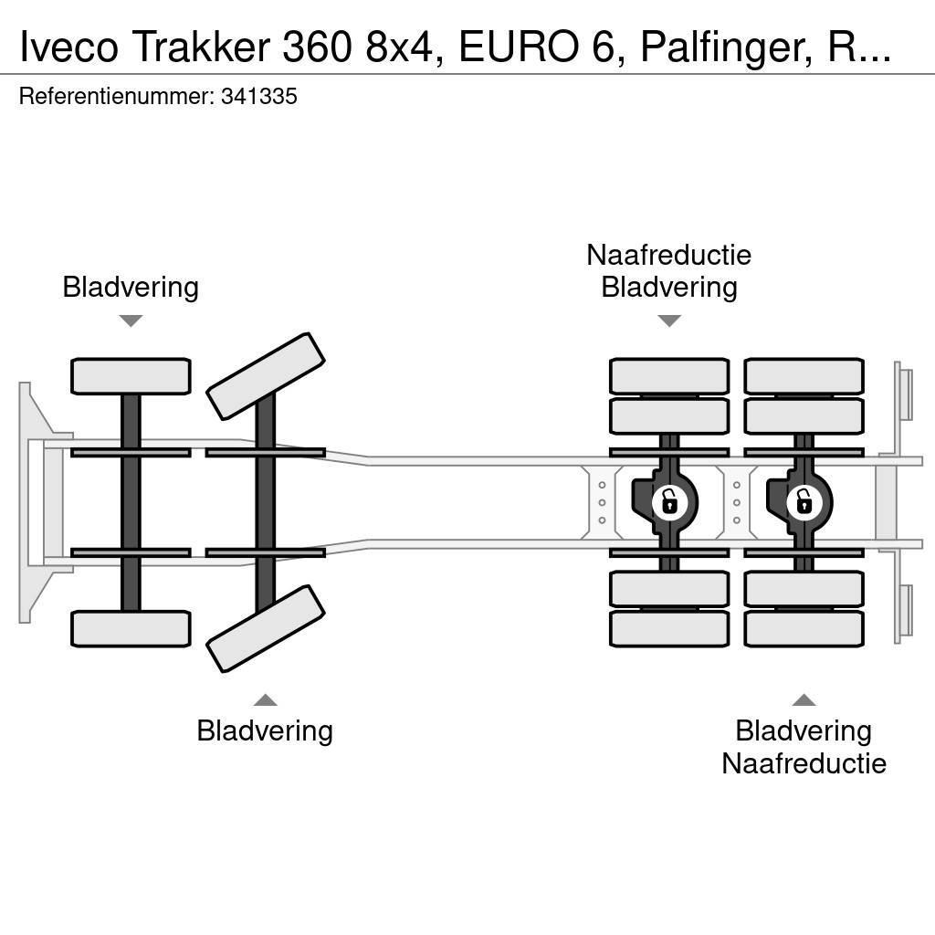Iveco Trakker 360 8x4, EURO 6, Palfinger, Remote Φορτηγά Kαρότσα με ανοιγόμενα πλαϊνά