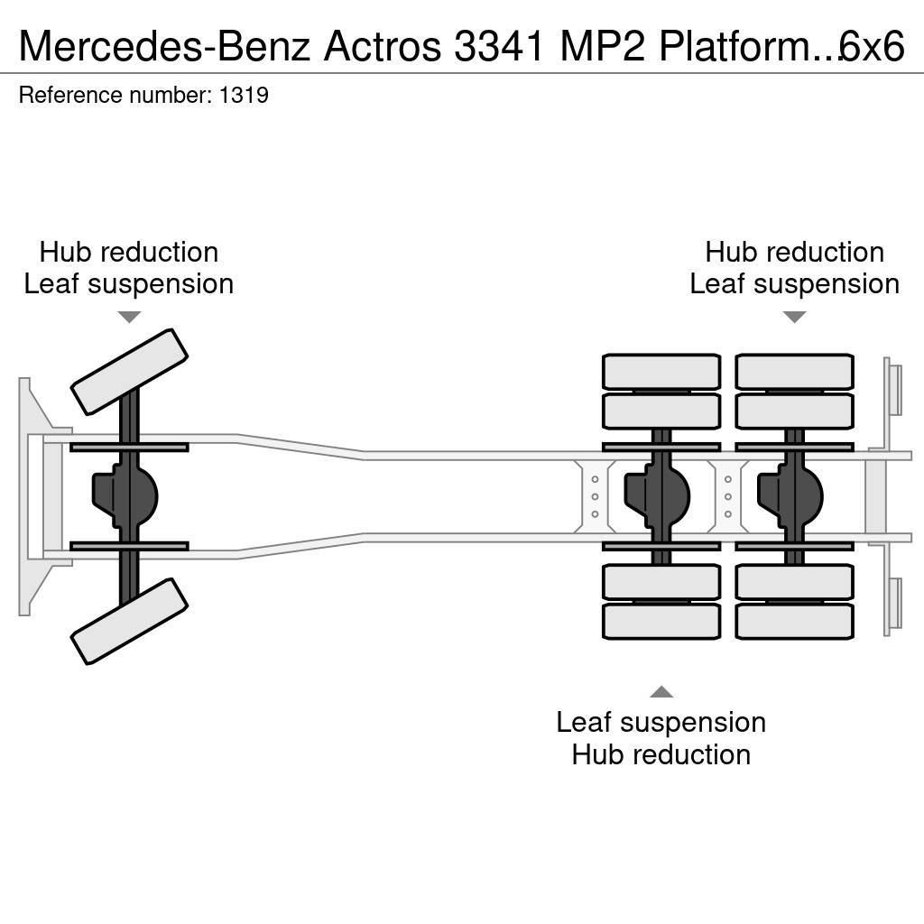 Mercedes-Benz Actros 3341 MP2 Platform Twistlocks for 20ft Conta Φορτηγά Kαρότσα με ανοιγόμενα πλαϊνά