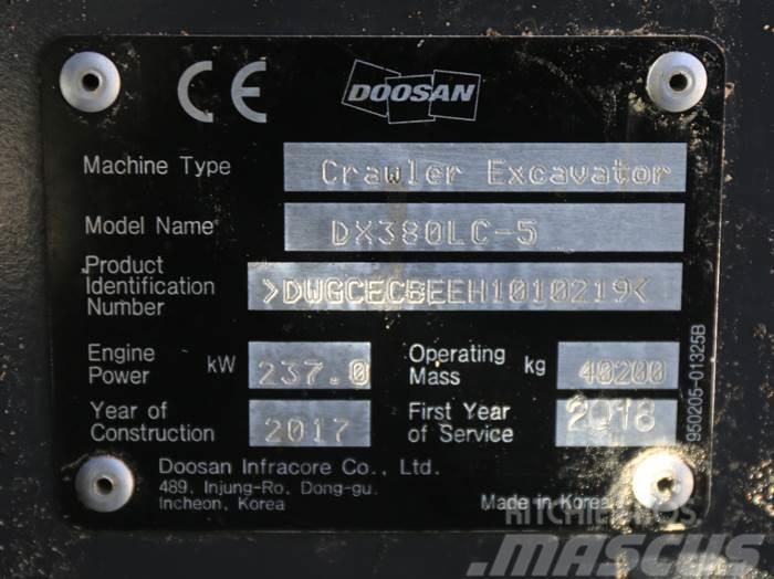 Doosan DX380LC-5 Εκσκαφείς με ερπύστριες