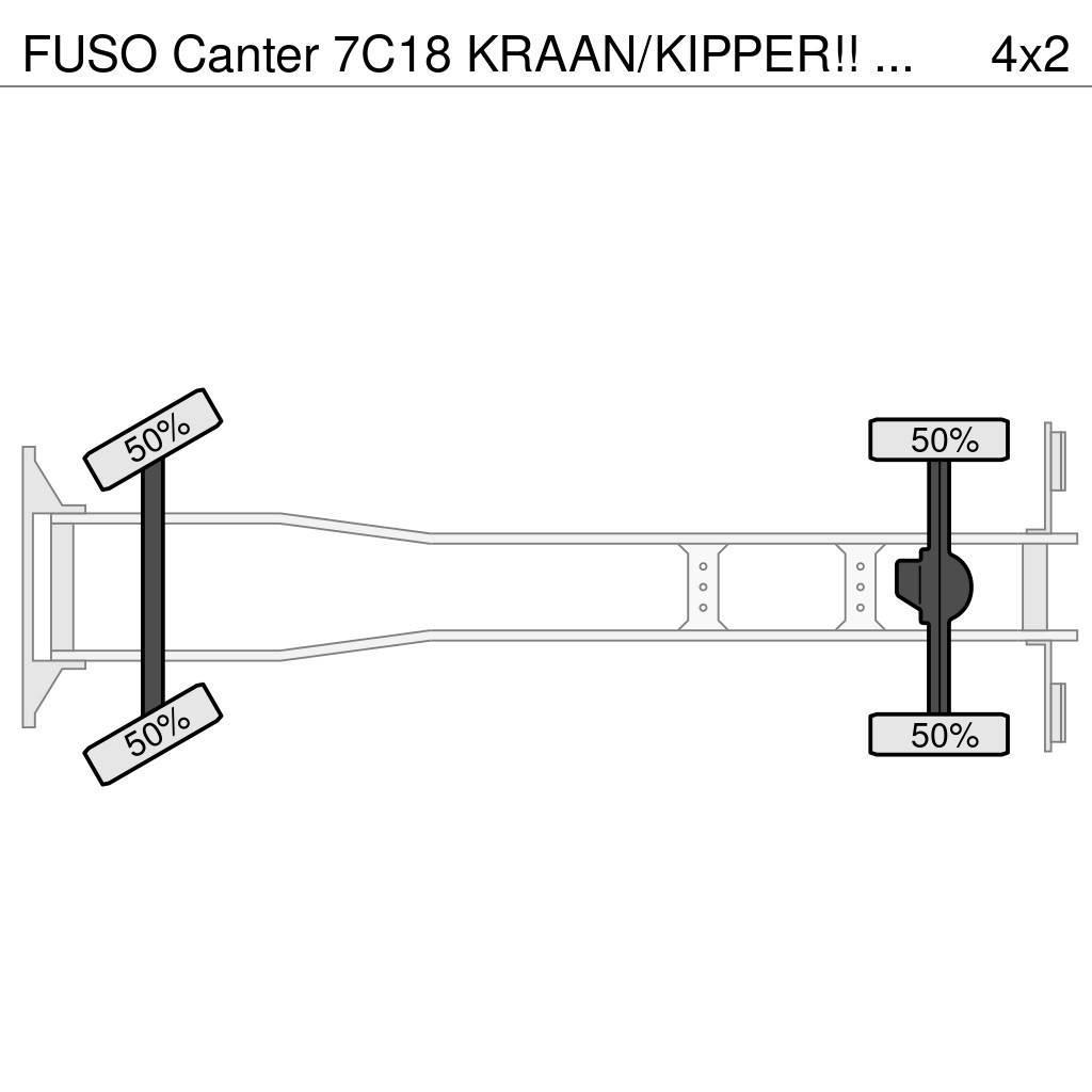Fuso Canter 7C18 KRAAN/KIPPER!! EURO6!! Γερανοί παντός εδάφους