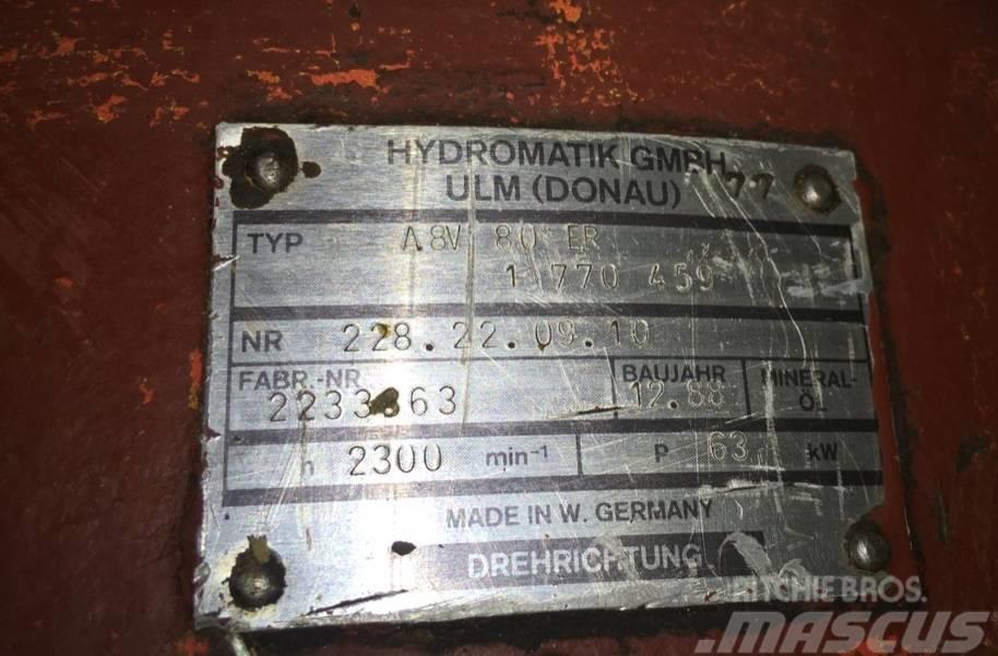 Hydromatik O&K RH6 Pompa hydrauliczna A8V 80 ER Υδραυλικά