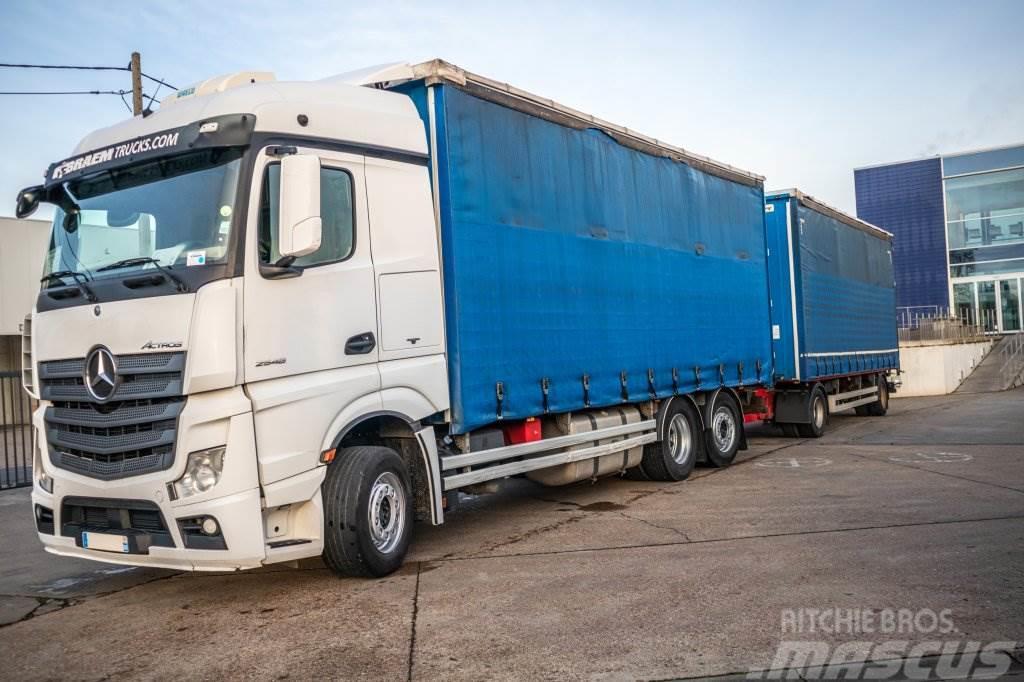 Mercedes-Benz ACTROS 2548+VOITH+CHARIOT EMBARQUER Φορτηγά Καρότσα - Κουρτίνα