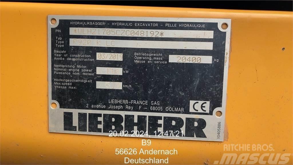 Liebherr R920 Compact Εκσκαφείς με ερπύστριες