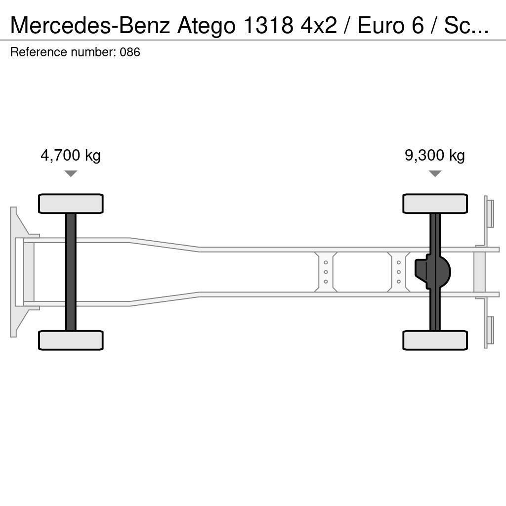 Mercedes-Benz Atego 1318 4x2 / Euro 6 / Schaltung 1218 Φορτηγά Σασί