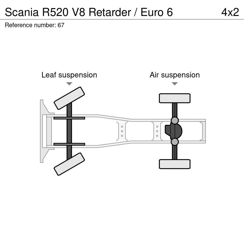 Scania R520 V8 Retarder / Euro 6 Τράκτορες