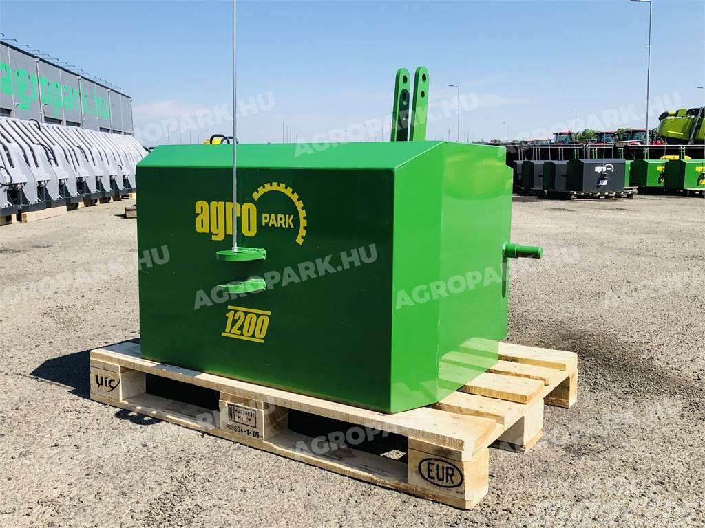  1200 kg front hitch weight, in green color Μπροστινά βαρίδια