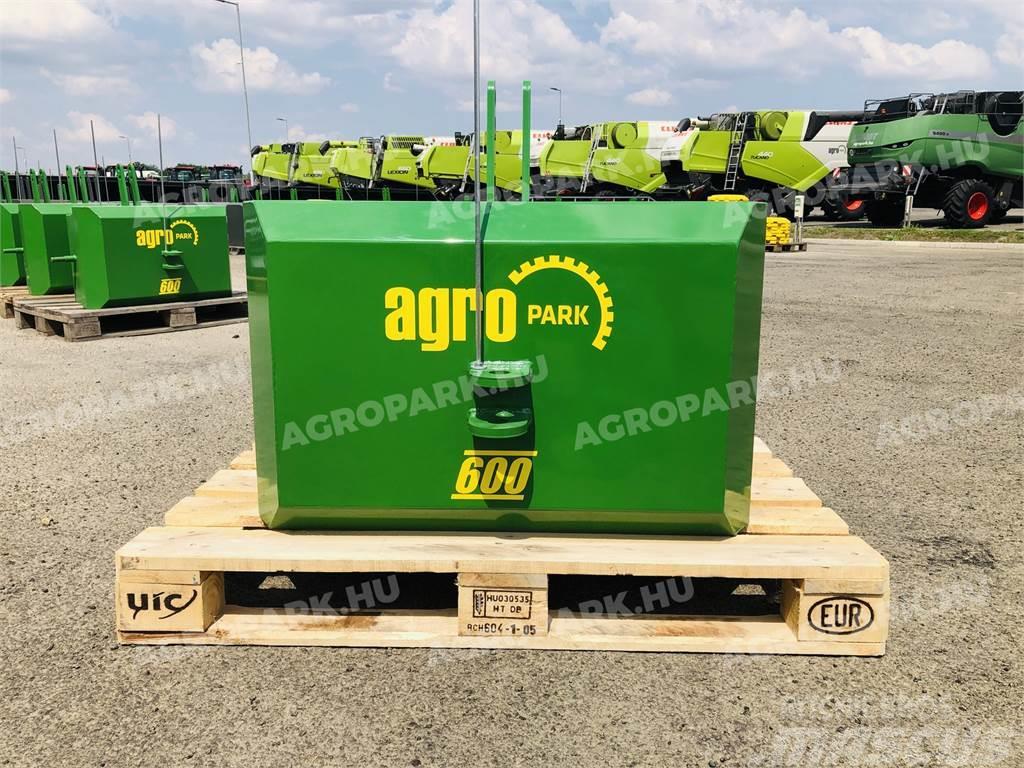  600 kg front hitch weight, in green color Μπροστινά βαρίδια