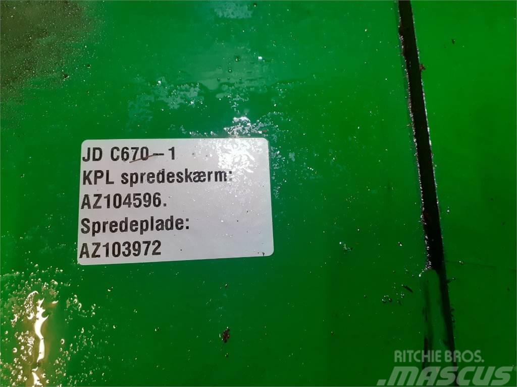 John Deere C670 Εξαρτήματα θεριζοαλωνιστικών μηχανών